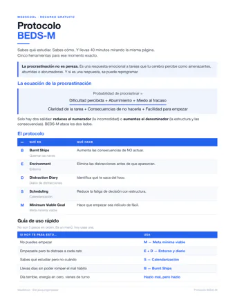 Vista previa del PDF Protocolo BEDS-M